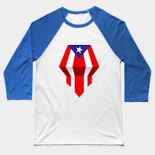 Puerto Rican Flag Baseball T-Shirt